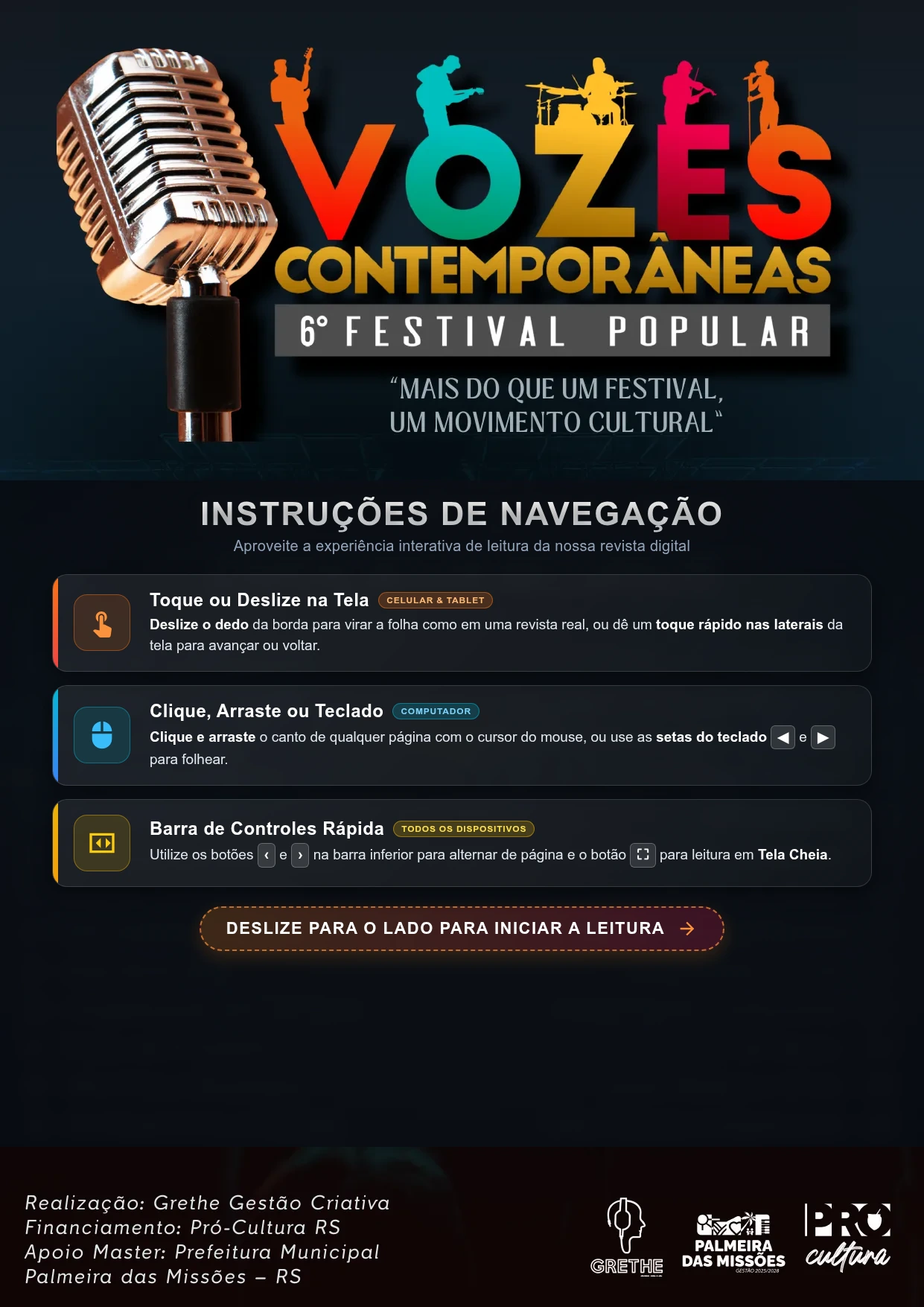 Instruções de Navegação